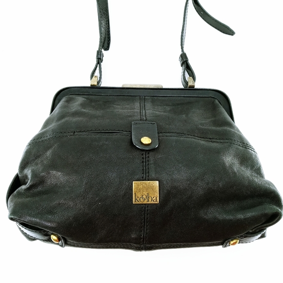Kooba Black Leather Crossbody Bag - Picture 2 of 10